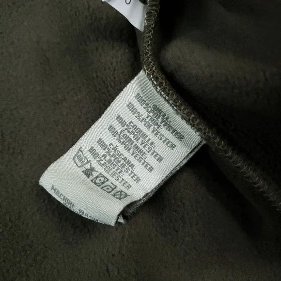 Boyt Harness Company Vest Men 2XL Green Fleece Full Zip Shoulder Patch‎ Shooting